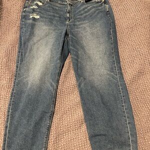 American Eagle Distressed Mom Jeans